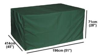 Weathertex / Garden Furniture Cover / 8 Seat Rectangular Set Cover / 196cm (77") X 114cm (45") X 71cm (28") (l X W X H) Picture