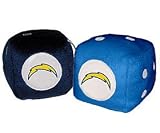 San Diego Chargers Fuzzy Dice