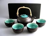 Ceramic japanese tea gift set - ocean blue Miya Japanese Tableware Gifts