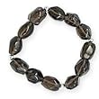 Smokey Quartz Stretch Bracelet- 8 IN