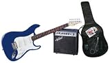 Jay Turser Guitar Kits Jt-300kit-tbl Electric Guitar Pack, Transparent Blue