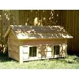 Hi-Tech Insulated Cedar Duplex Dog House
