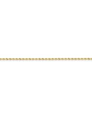 14k 2mm Handmade Regular Rope Chain, Size 9