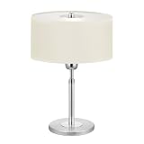 Eglo Tischleuchte TL/1 H-38 ALU/CHROM WEISS ‘HALVA’