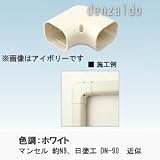 オーケー器材 配管化粧ダクト 《スカイダクト》 Hiグレード仕様 TDシリーズ 平面エルボ 10型 ホワイト K-TDK10AW