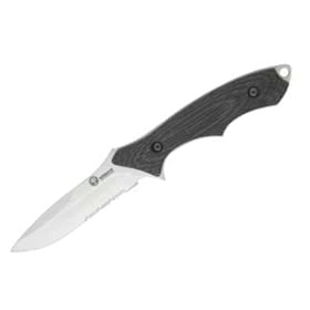 Boker Knives 623S Tacticos Corto Fixed Blade Knife with Part Serrated Satin Blade