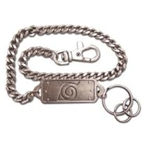 Naruto Hidden Leaf Badge Metal Keychain