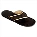 Men's Manhattanite Thong Sandal in Dark Brown