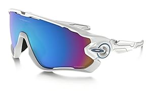 Oakley Mens Jawbreaker Sunglasses, Polished White/Prizm Snow, One Size