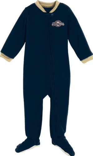 Milwaukee Brewers Navy adidas Newborn/Infant Blanket Sleeper