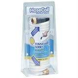 HoseCoil 25' White Self Coiling Hose w/ Flex Relief
