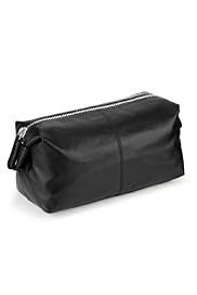 Leather Zipped Washbag