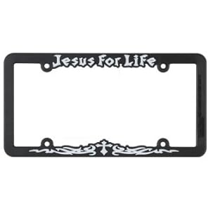 Amazon.com: Jesus for Life Religious Christian License Plate Frame