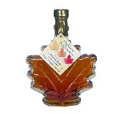 Highland Maple Leaf Glass Jar with Syrup 8.45 oz 2 jars