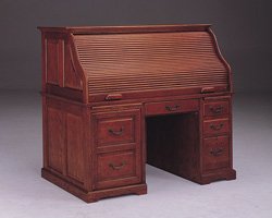 Roll Top Computer Desk, Savannah Collection