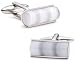 Grey Catseye Tube Cufflinks