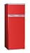 Severin KS 9764 Doppeltür-Kühl-/Gefrierschrank, rot / EEK A+: 208 kWh/Jahr / Kühlen: 166 Liter / Gefrieren: 46 Liter