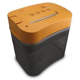 Royal Machines HT3SL 3-Sheet Cross-Cut Desktop Shredder with Sharpener/Letter Opener - Orange