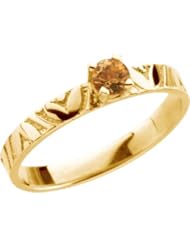 Jewelplus Youth Genuine Birthstone Ring 14K Yellow November
