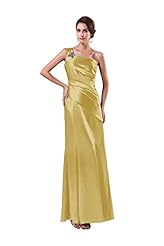 Satin/Silk Flared-Skirt Bridesmaid Dress 