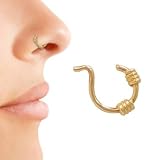 Gold Plated Nose Clip Non Piercing