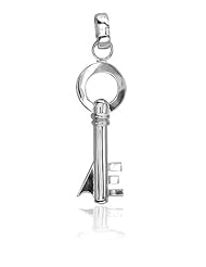 Large Sterling Silver Key Charm