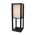 Shelf Lamp with Natural Shade