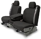 Coverking Canvas Custom Fit Seat Covers - Black, Front Row Seats. Cadillac Escalade Base 50/50 bucket, w/removable headrest 2007 - 2007