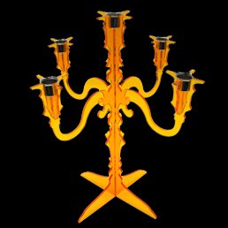 Acrylic Candelabra Orange