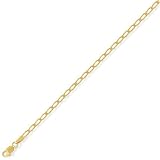 9ct Open Rada Curb Anklet 9in/22.5cm