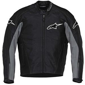 Alpinestars TZ-1 Leather Jacket - 50/Black/Grey