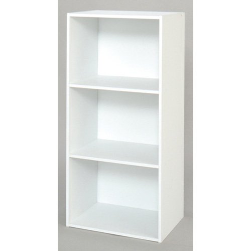 DCM カラーボックス 3段 白色 DCM-FCB904