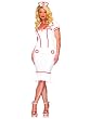 Long Nurse Dress Costume Nurses Uniform White Red Sexy Theatre Costumes