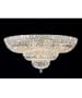 Schonbek 5896-40S Petit Crystal Deluxe 27 Light Flush Mount in Silver with Swarovski Strass Clear crystal