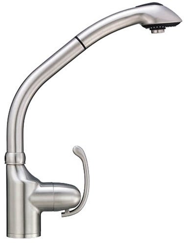 Danze D456720SS Anu Single-Handle Kitchen Faucet with Pull-Out Spout, Stainless Steel