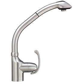 Danze D456720SS Anu Single-Handle Kitchen Faucet with Pull-Out Spout, Stainless Steel