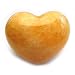 GEMSTONE HEART 45mm Crystal Healing Stone ~ ORANGE CALCITE