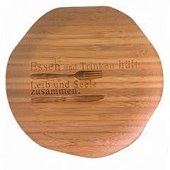 R�der Design - Bambus Teller �13,5 cm "Essen und Trinken"