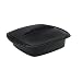 Orka A68900 Silicone Square Steam Cooker, Black