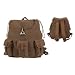 Rothco Brown Vintage Wayfarer Backpack with Leather Accents