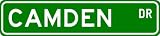 CAMDEN Street Sign ~ Personalized Family Lastname Sign ~ Gameroom, Basement, Garage Sign **