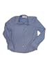 Alfred Dunner Simply Natural Button Down Blouse Blue 12