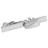 Boat Tie bar by Necktie Accessories - Silver Silver plated by 