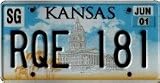 Kansas Captial Building License Plate