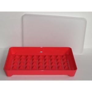 Tupperware Hot Dog Keeper Bacon Storage Container (Red) by Tupperware