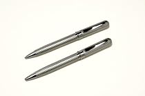 Cross Athens Satin Chrome Ballpoint Pen & Pencil Set