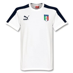 PUMA Herren T-Shirt T7 ITALIA Badge, white-navy, M, 740795 02 Preisvergleich