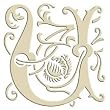 Monogram Embroidered Guest Towel - U - 1 Hand Towel