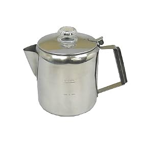 Chinook Timberline 6 Cup Stainless Steel Coffee Percolator by Chinook