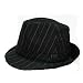 31pHDLsg1NL. AA75  PINSTRIPE SEXY BLACK STRUCTURED FEDORA HAT